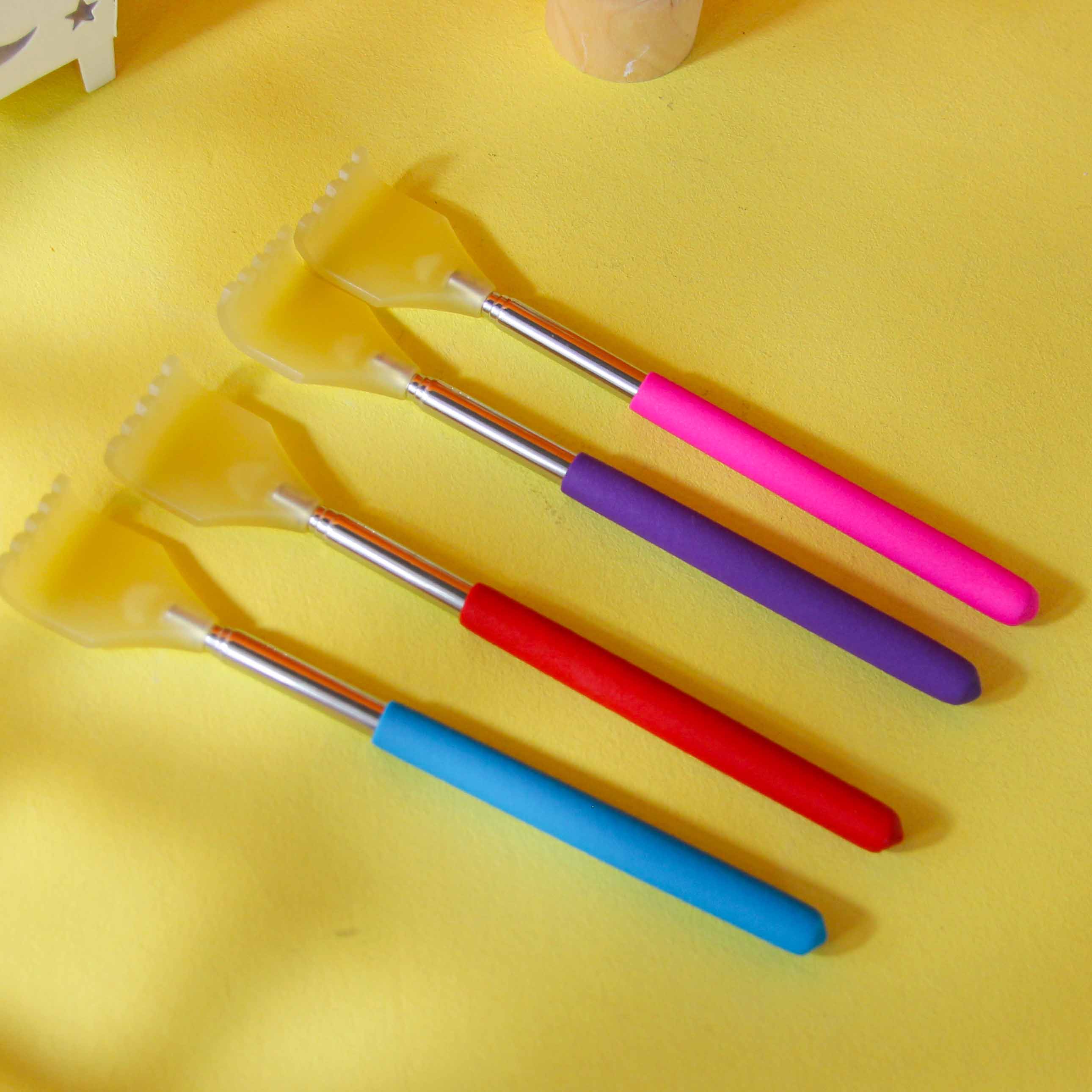 Colorful Handle Extendable Stainless Steel Scratcher