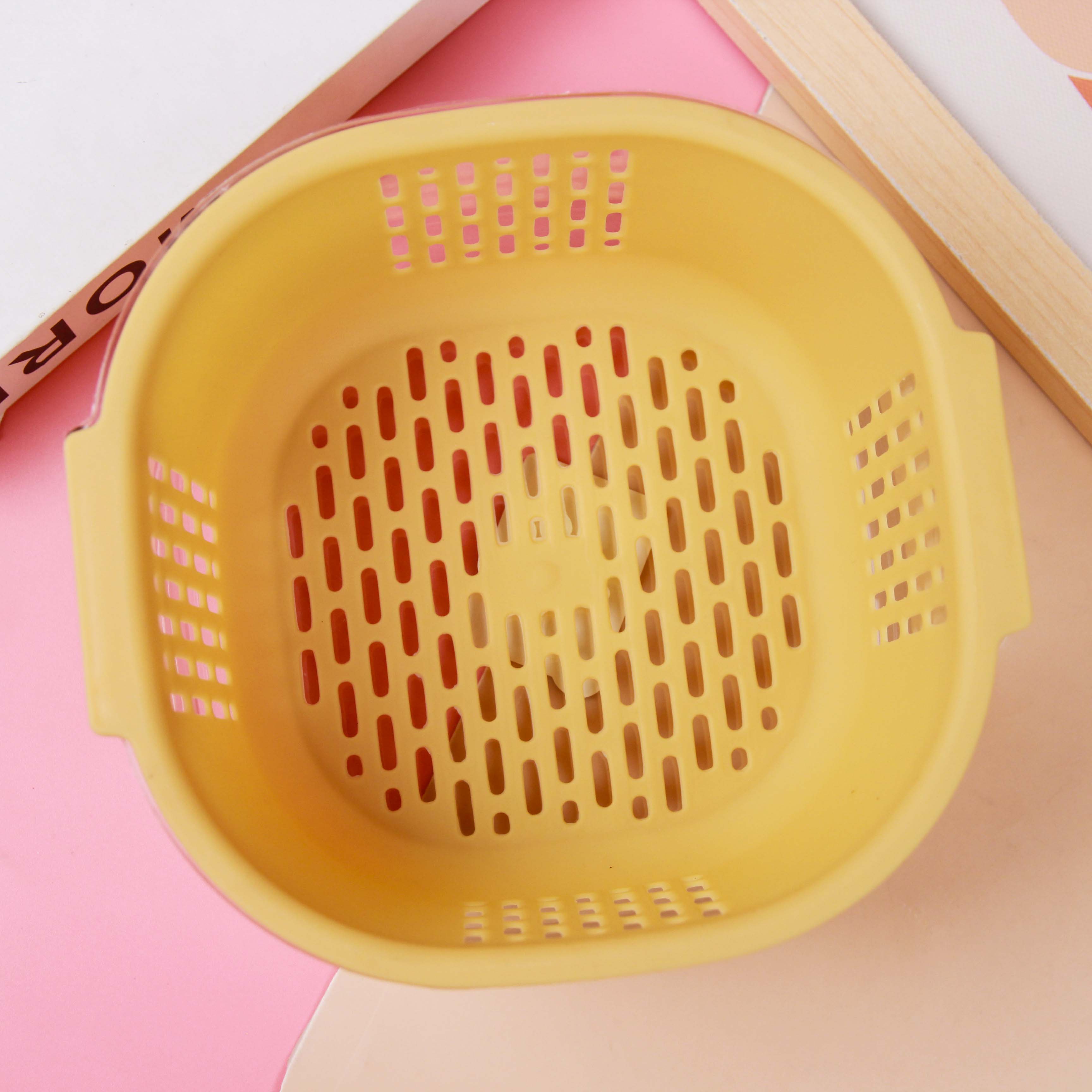 9613 double-layer fruit and vegetable drain basket - Image 2