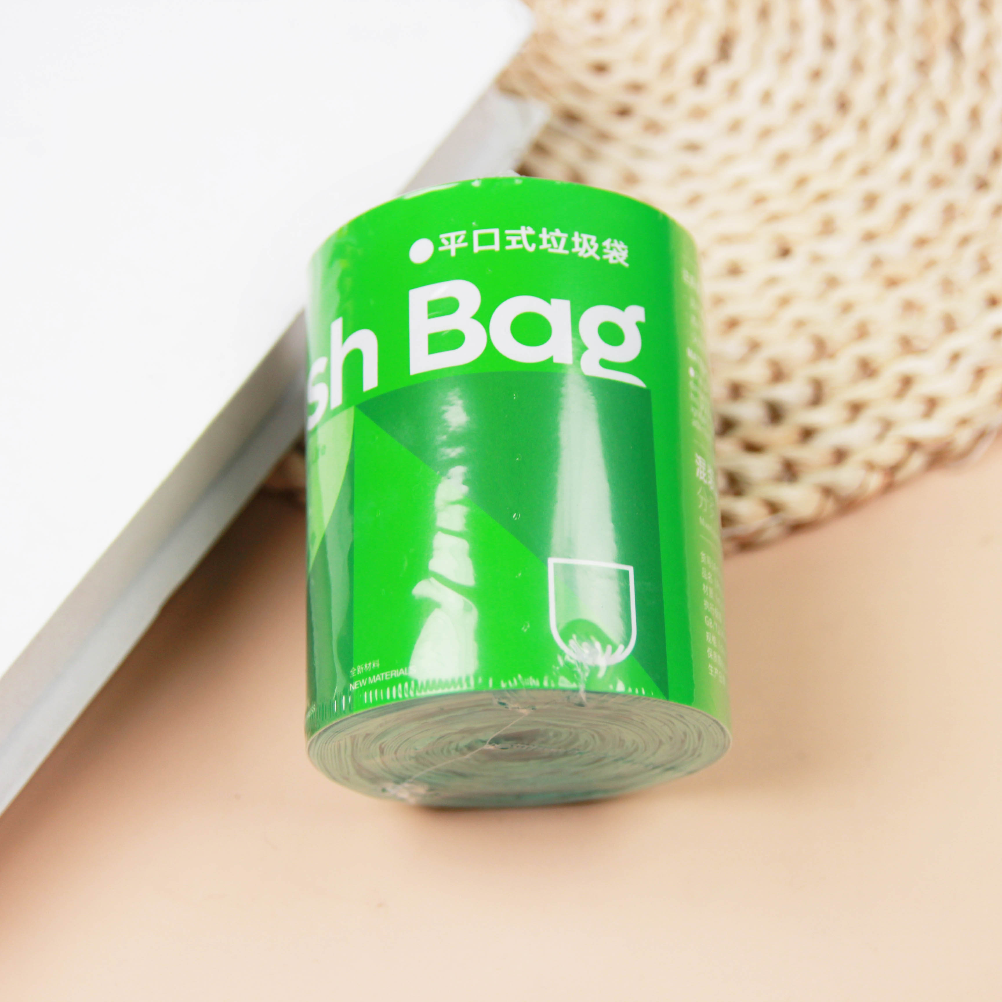 0379 Colored Flat Mouth Trash Bags (Thick)