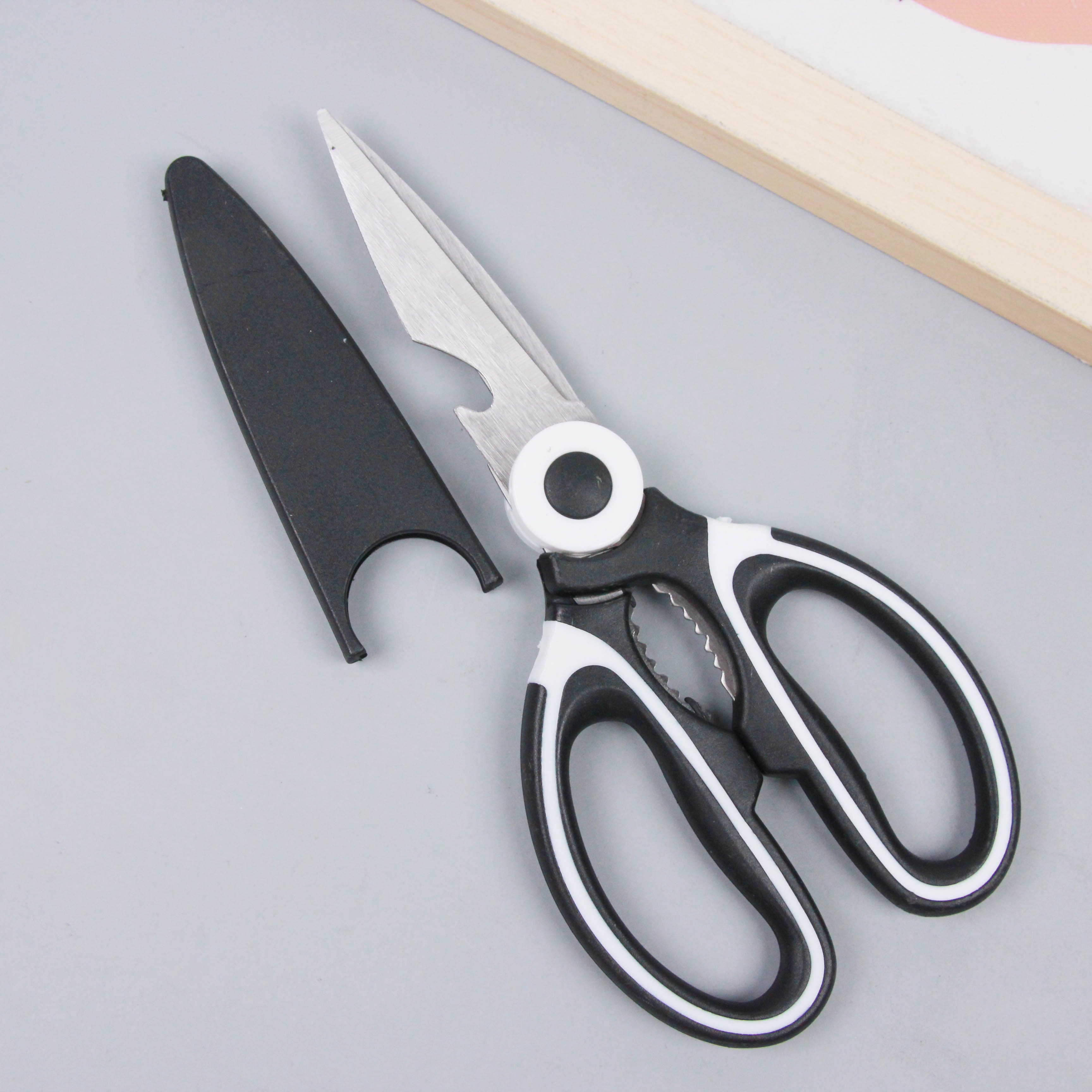 Bulk black panda scissors (with cover)