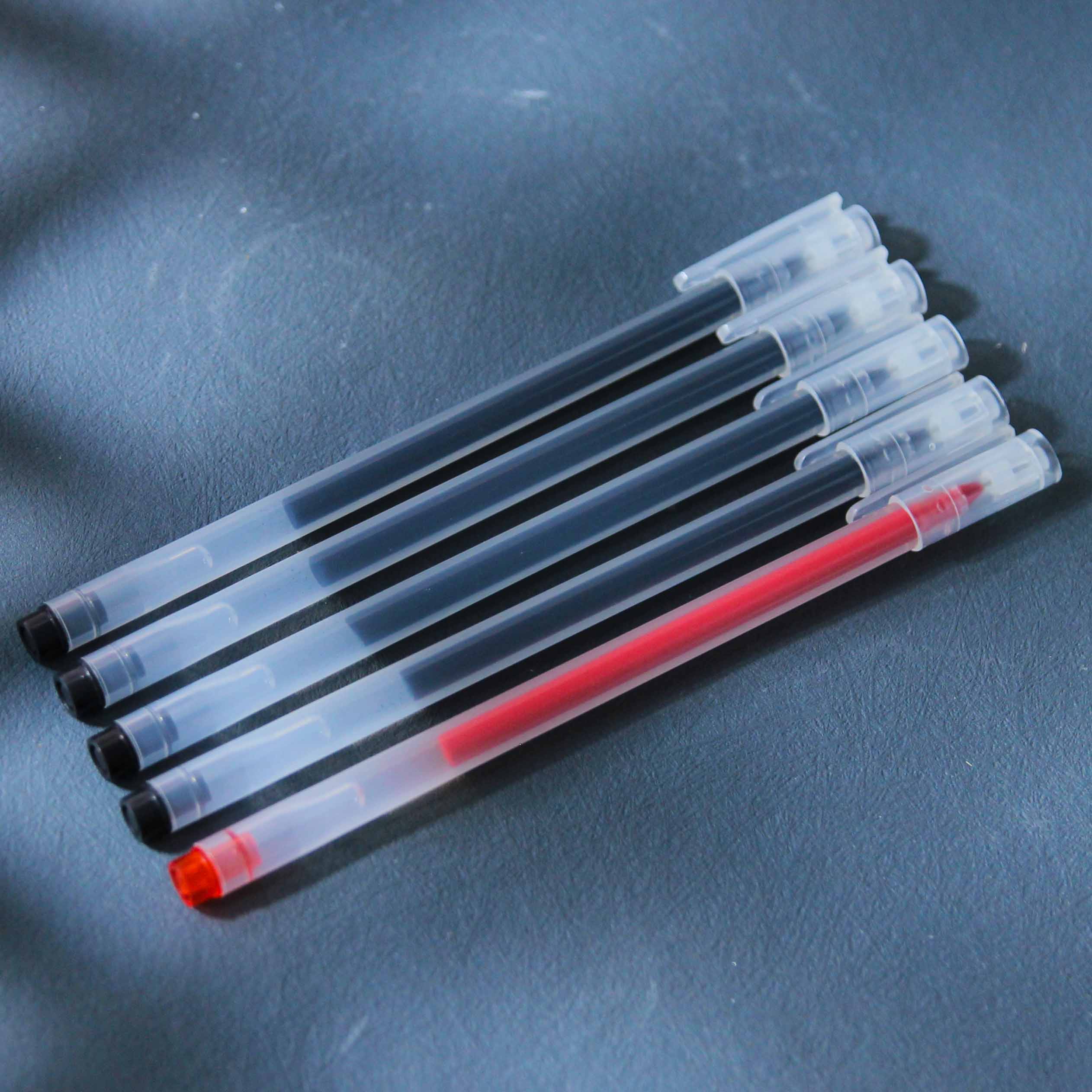 Haopai Zxb-05 Five Red and Black Gel Pens