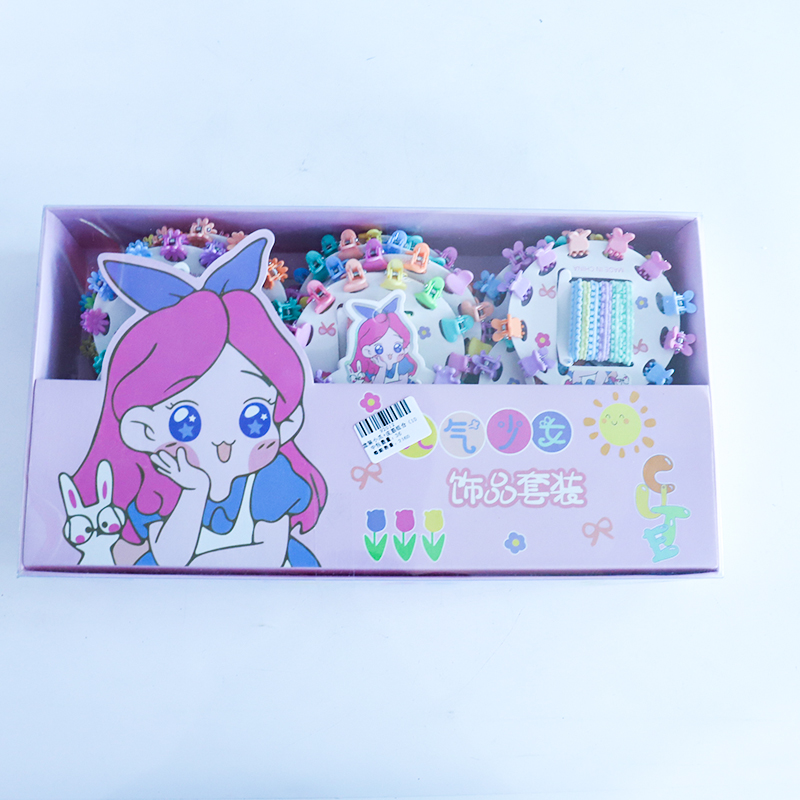 Boxed Small Claws Clips + Hair Tie Set (10 Pieces) - Image 4