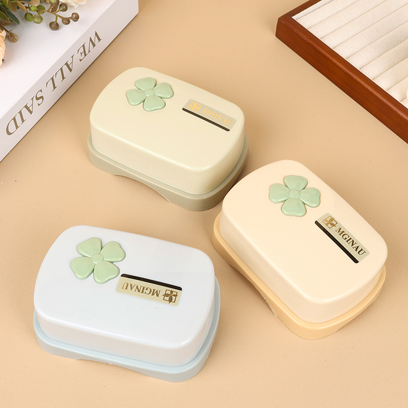 2249 four-leaf clover split soap box