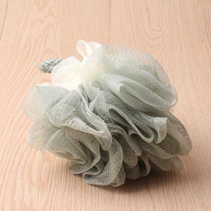 Two-Color Flower Large Shower Puff