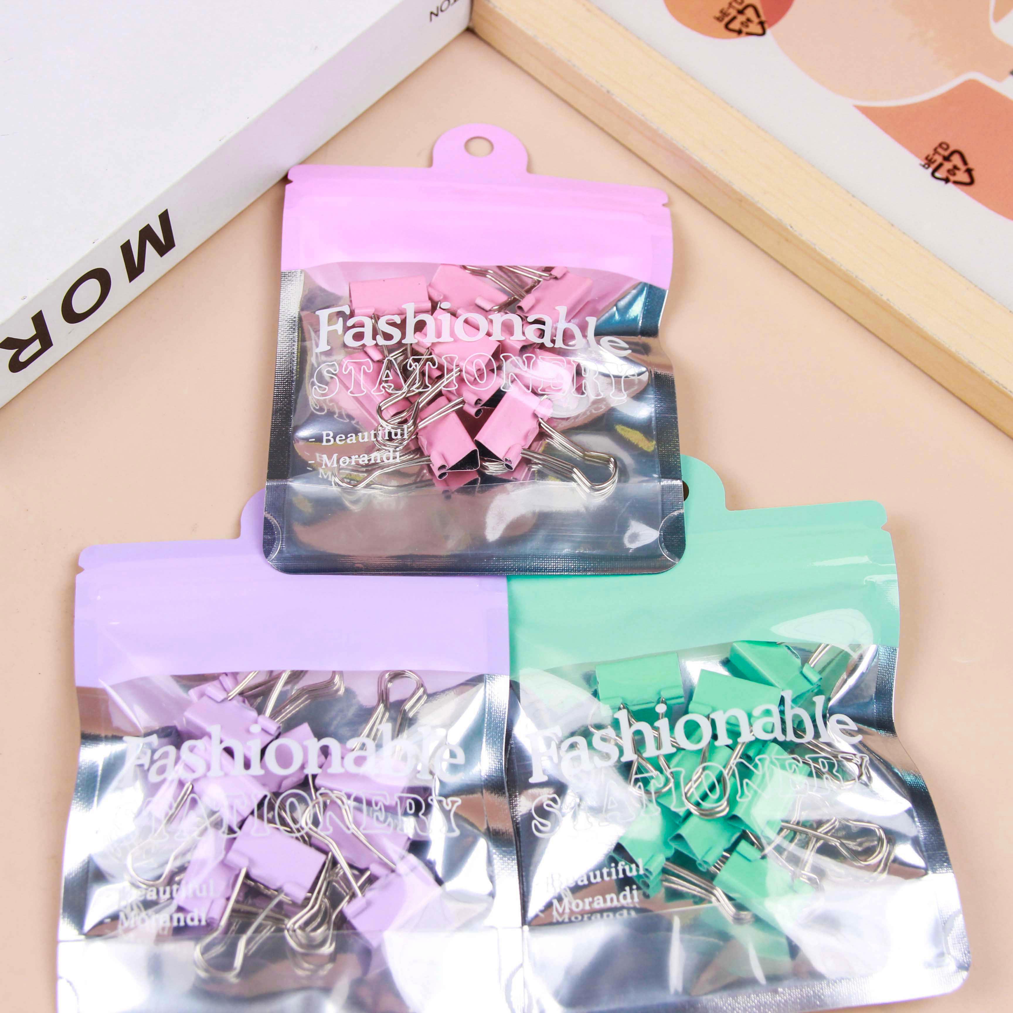 Y15 macaron binder clip (10ps)