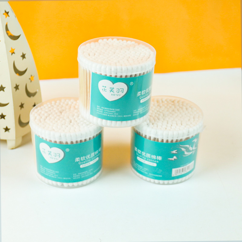 Huafuyu 197 Blue Label Large Round Cotton Swab C