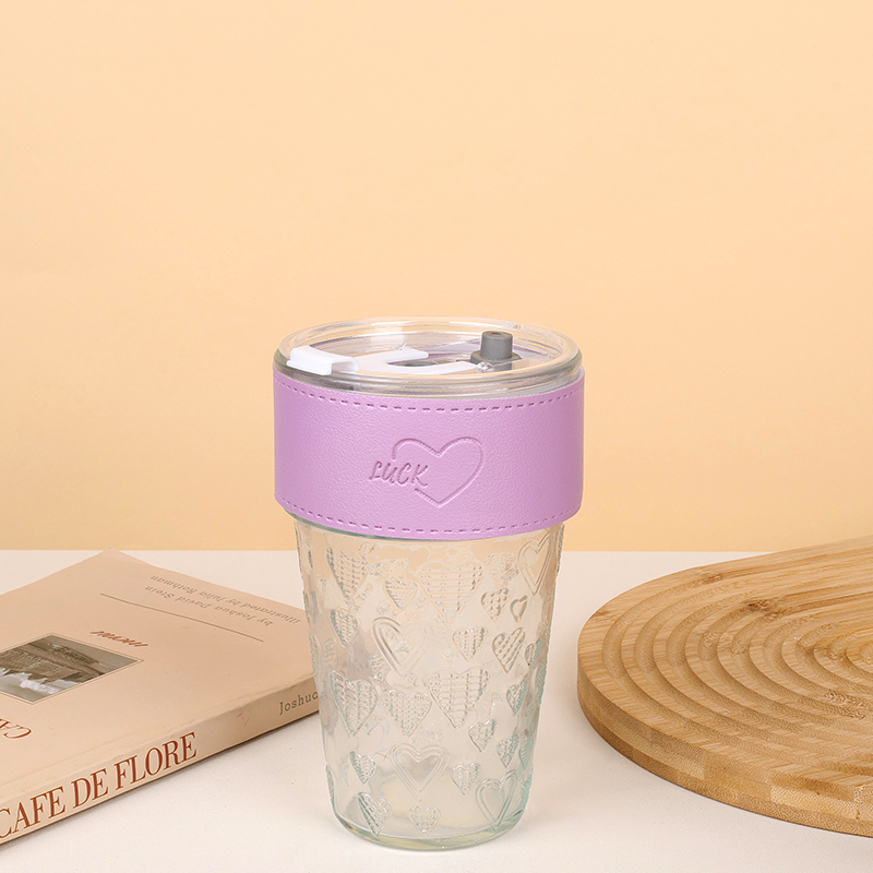 Love holster straw glass (500ml) - Image 2