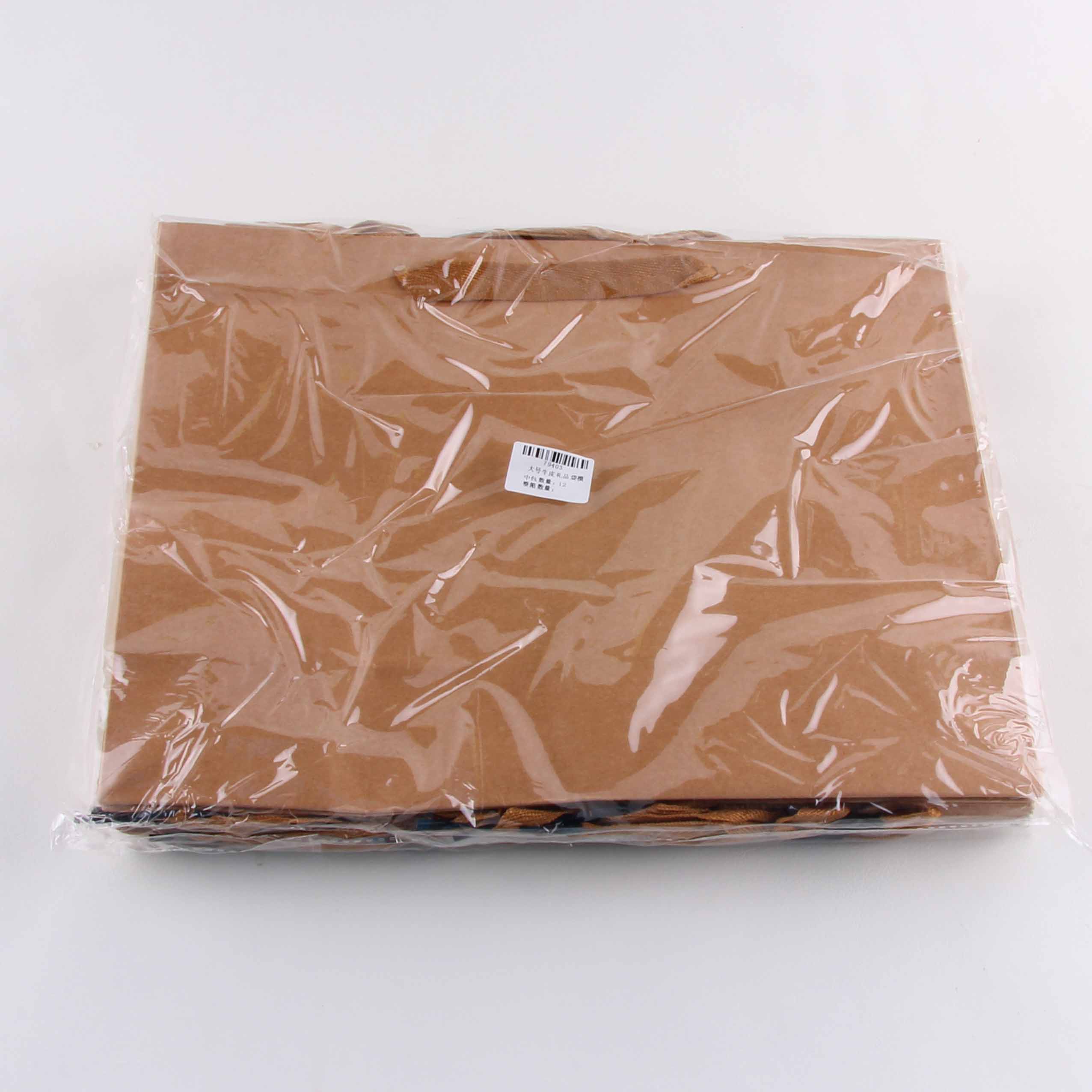 Large Brown Gift Bag Horizontal - Image 3