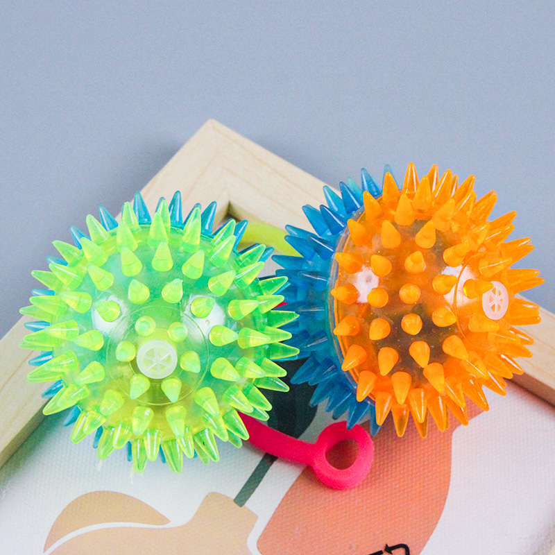 6.5 Colorful Two-Tone Spiky Ball - Gambar 3