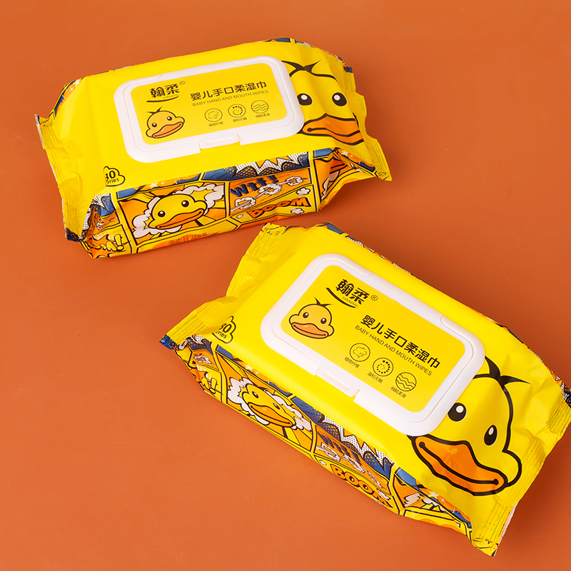 Han Rou 1750 Peco Duck Wet Wipes (Cross Cloth)