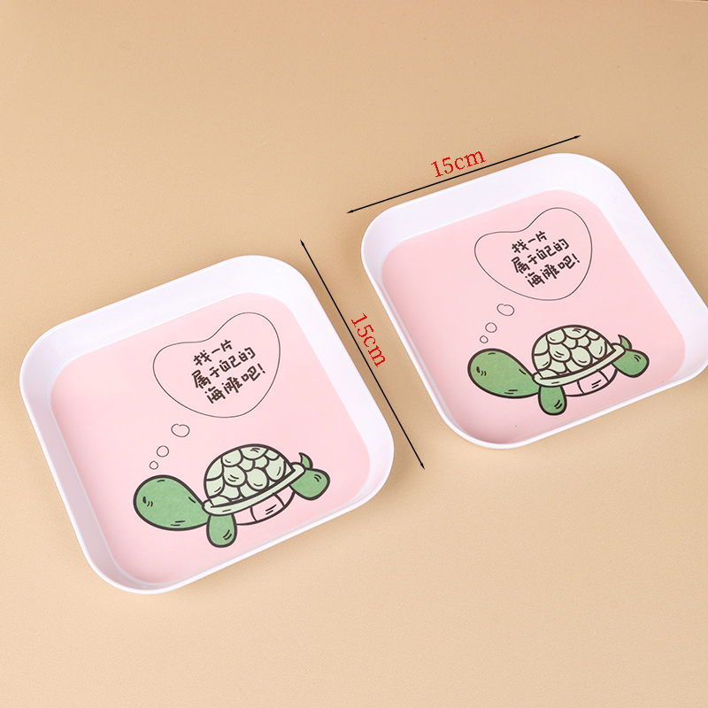 XC4922 square spit bone disc (pattern random) (food grade)