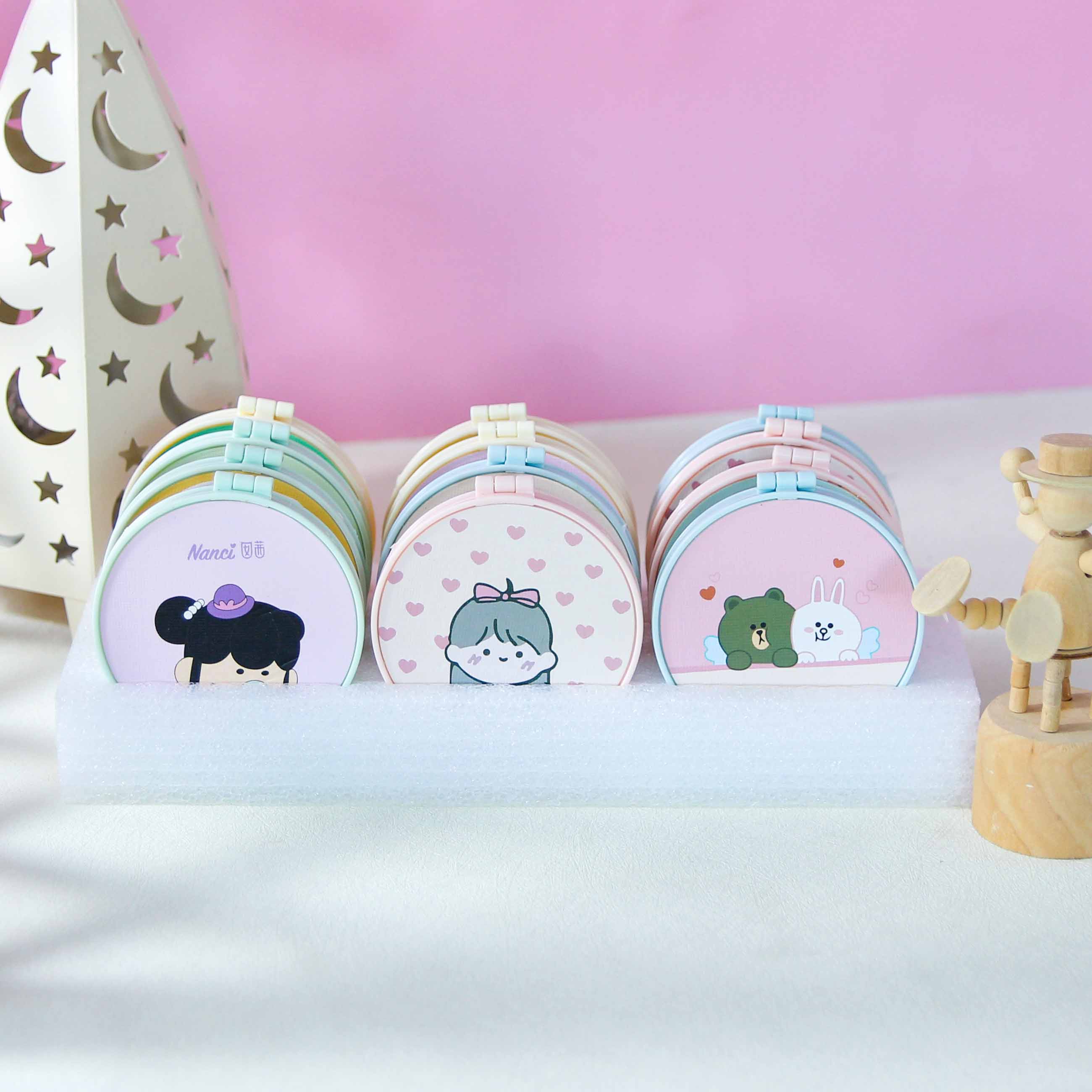 C03 Pvc Round Double-Sided Mirror