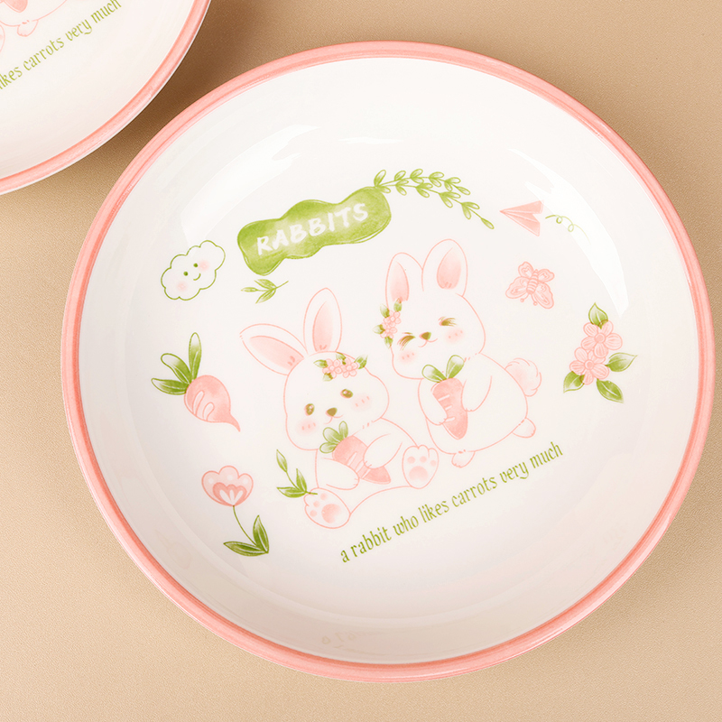 8 inch candy plate (radish rabbit) - Ảnh 3