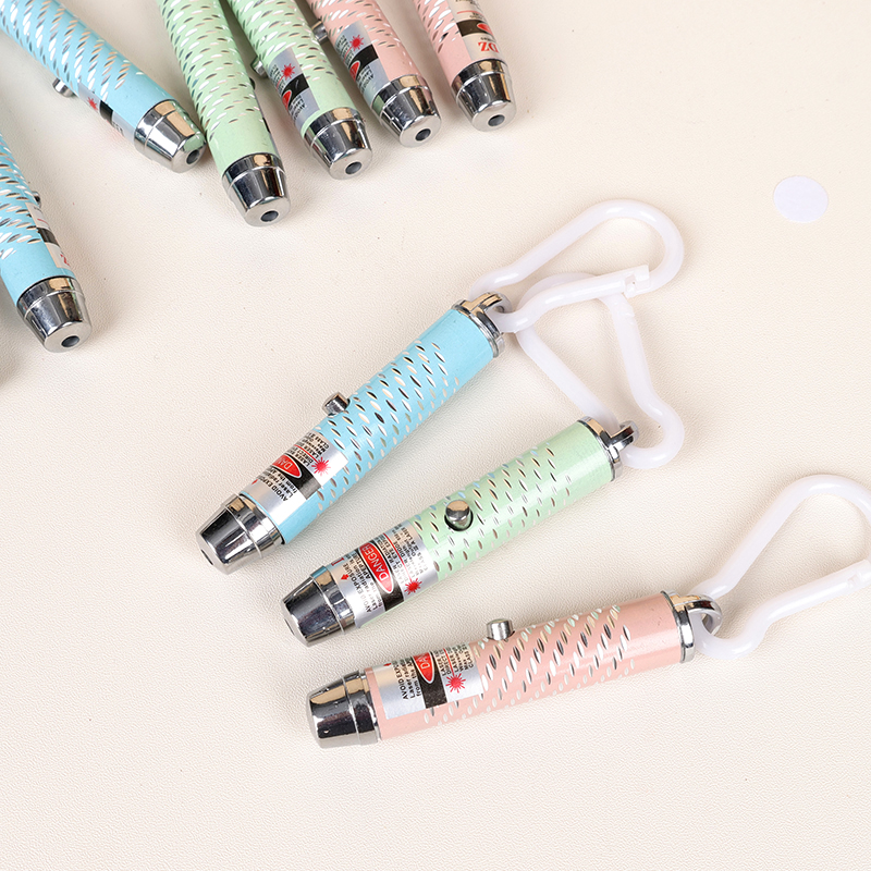 Macaron laser light key chain (stars)