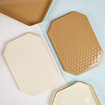 2628 Gold Rectangular Plate - 图片 2