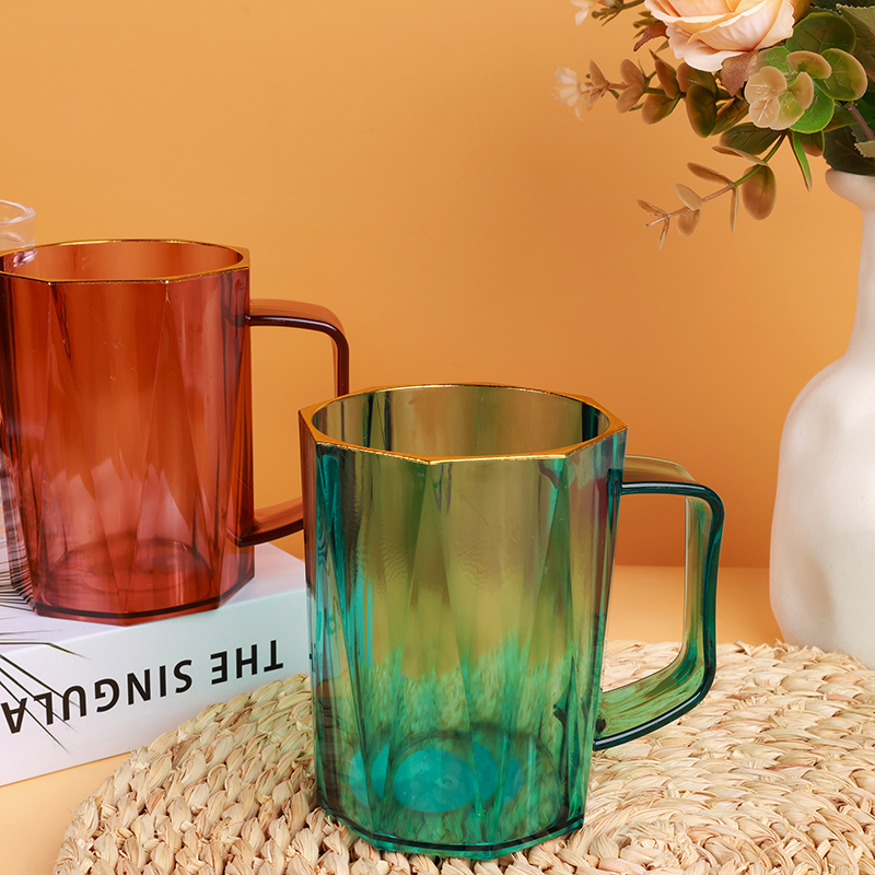 101 transparent gold-edged diamond cup - Image 2