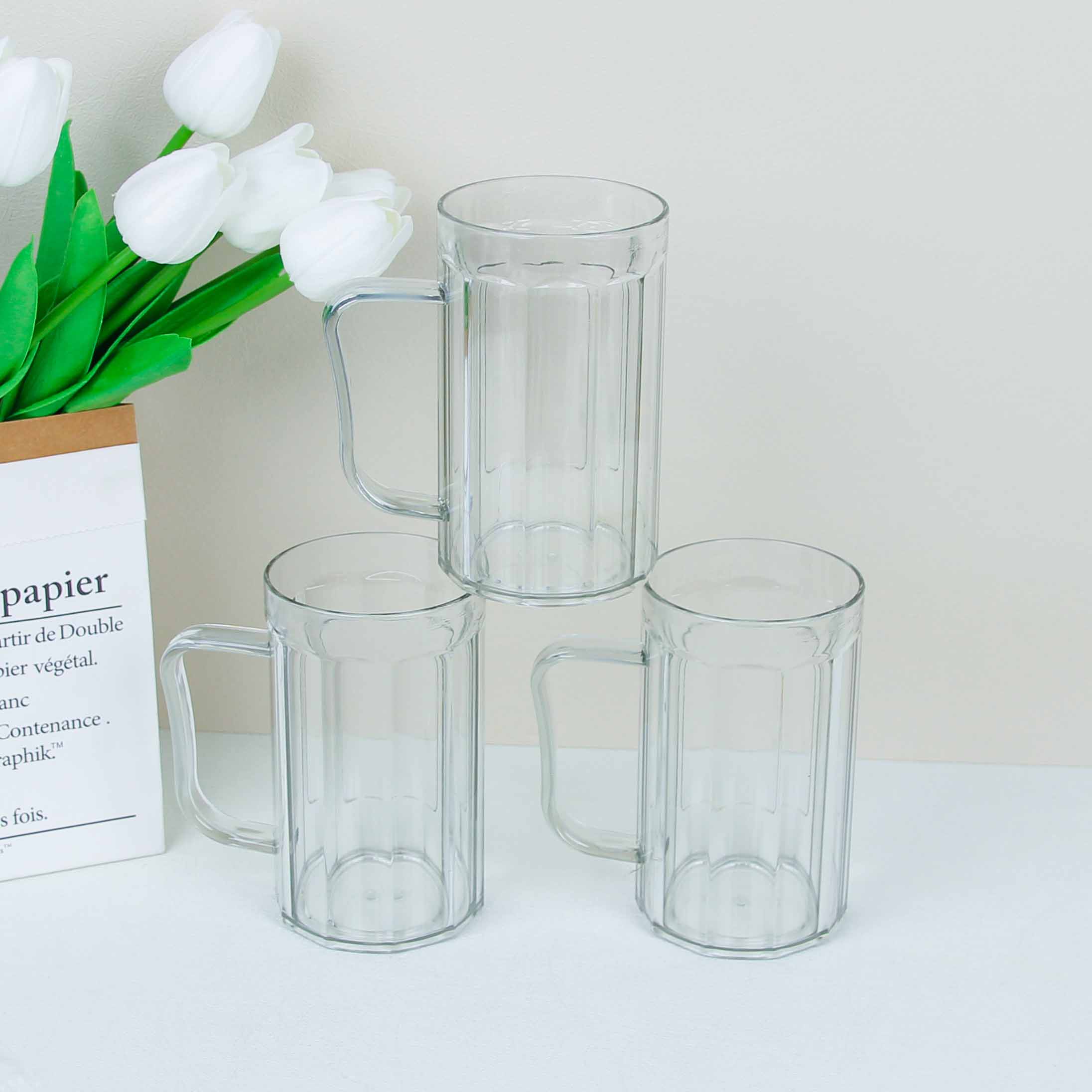Transparent Plastic Beer Mug (120)
