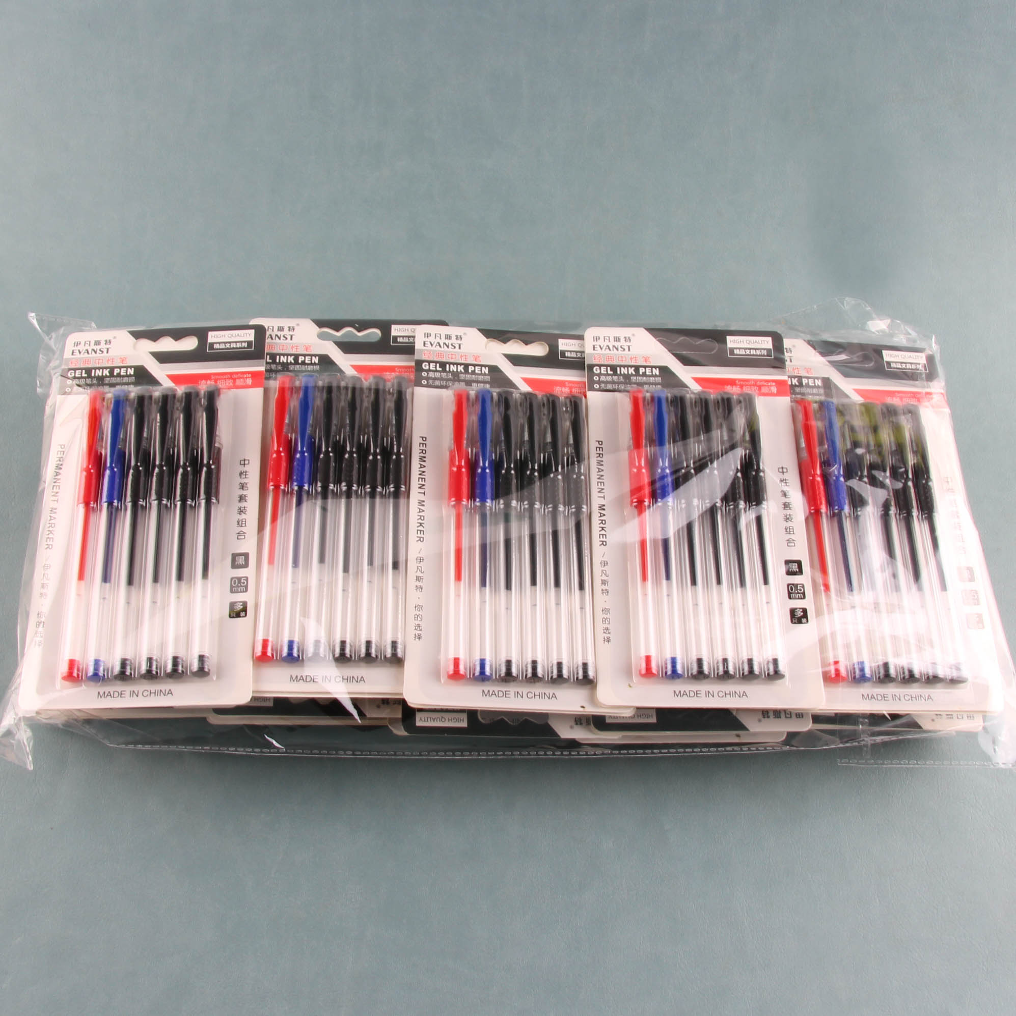 Ivanster 6 neutral pens (1 red 4 black 1 blue) - Image 3