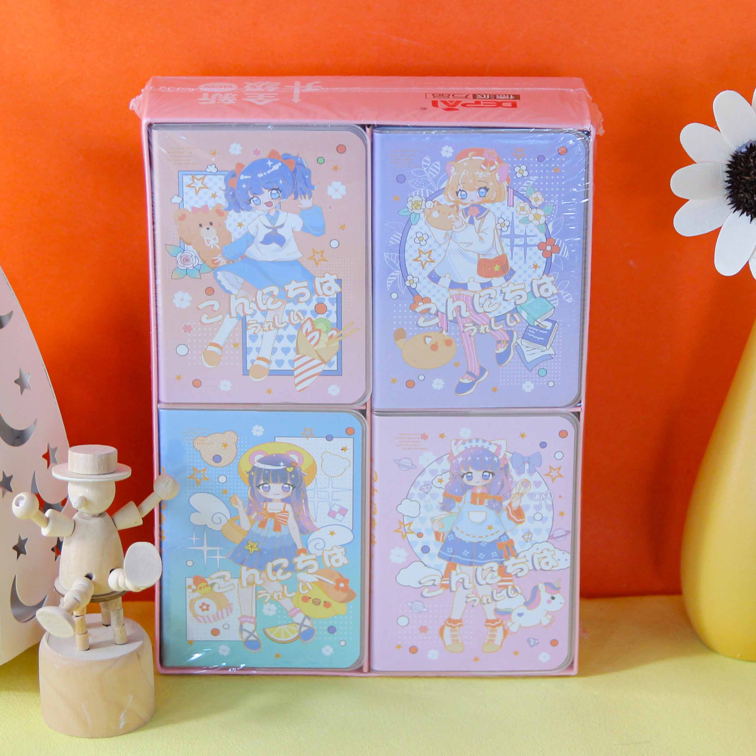 7064 Mini Notebook With Rubber Band (Random Style)