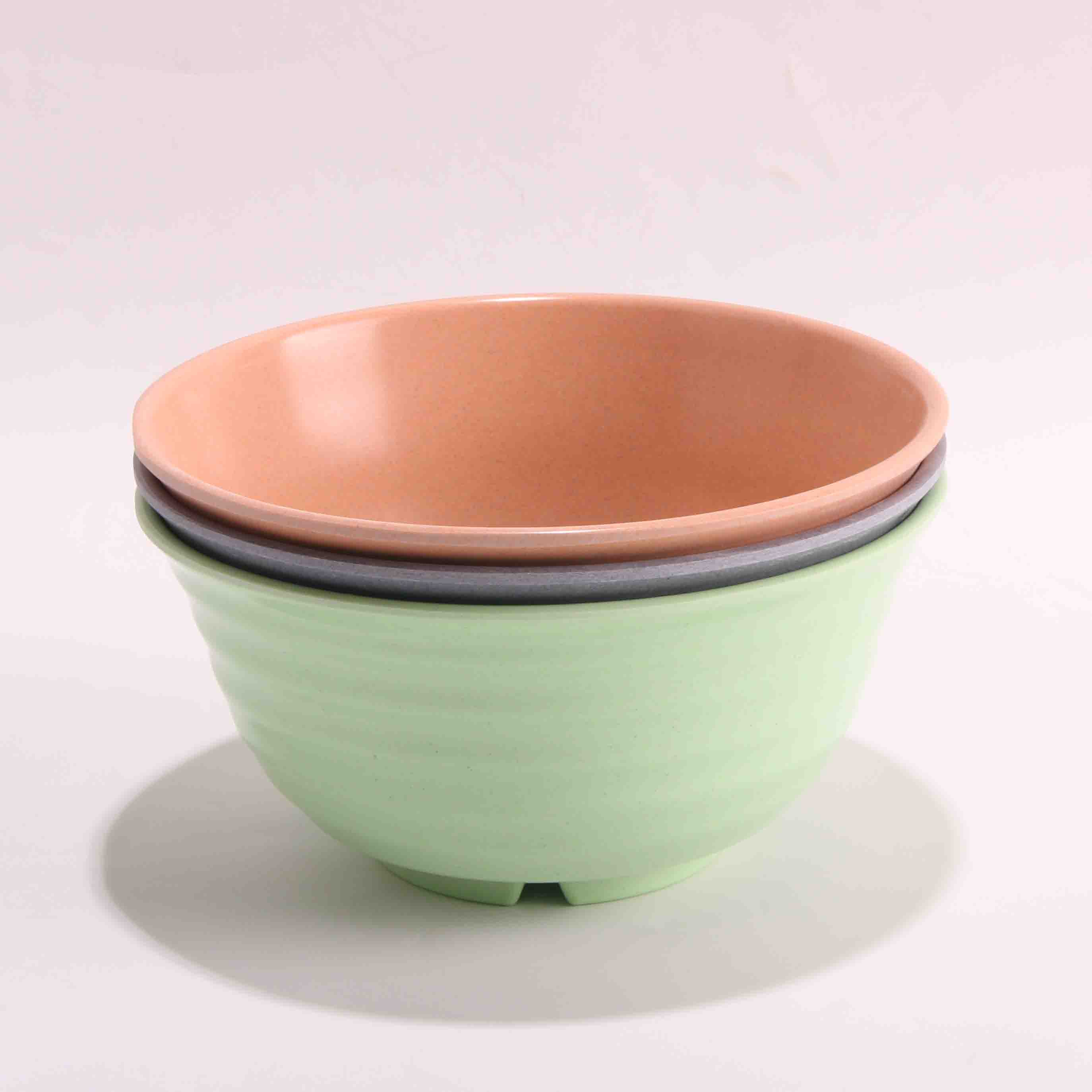 5607 Ribbed Faux Porcelain Bowl
