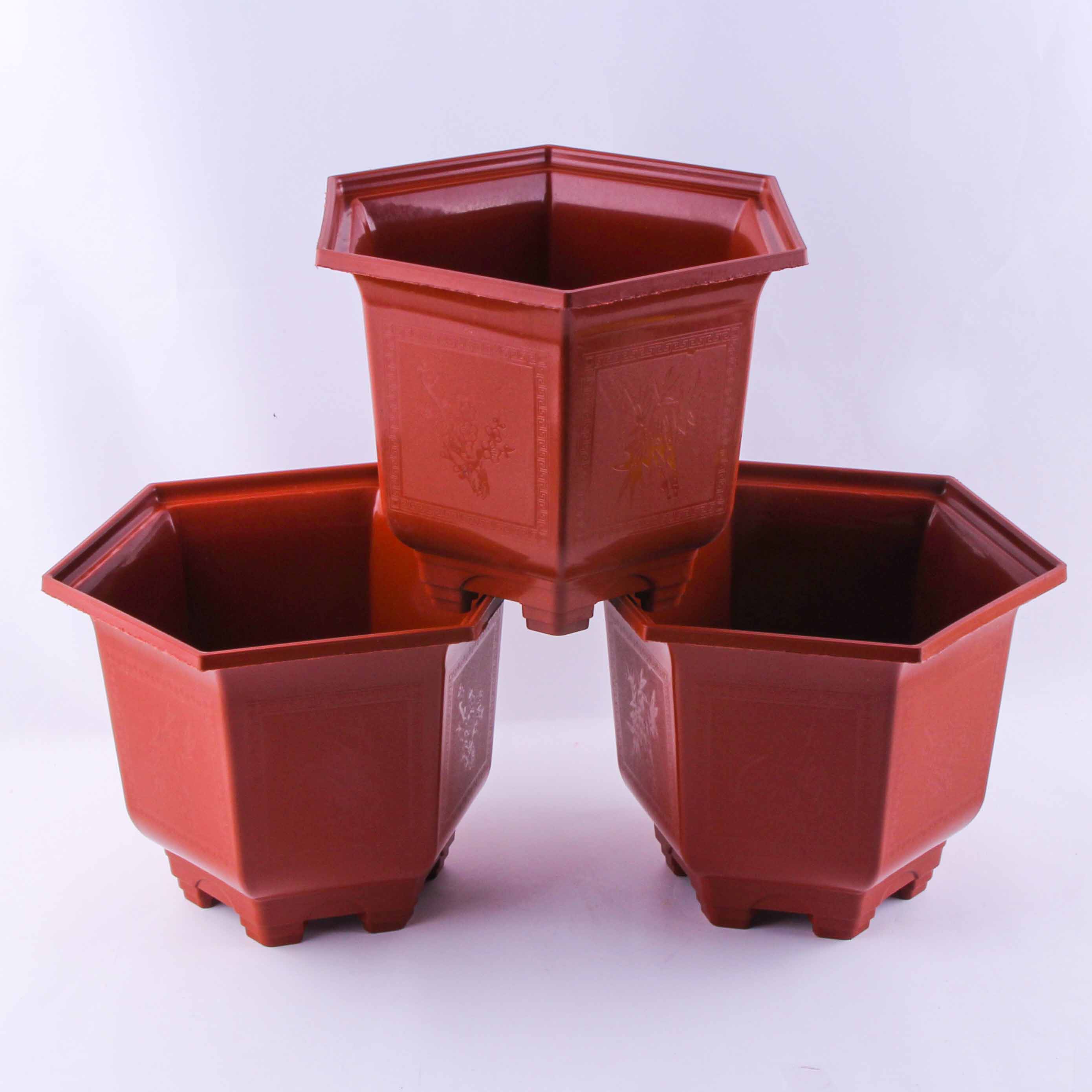 6-210 Hexagonal Flowerpot