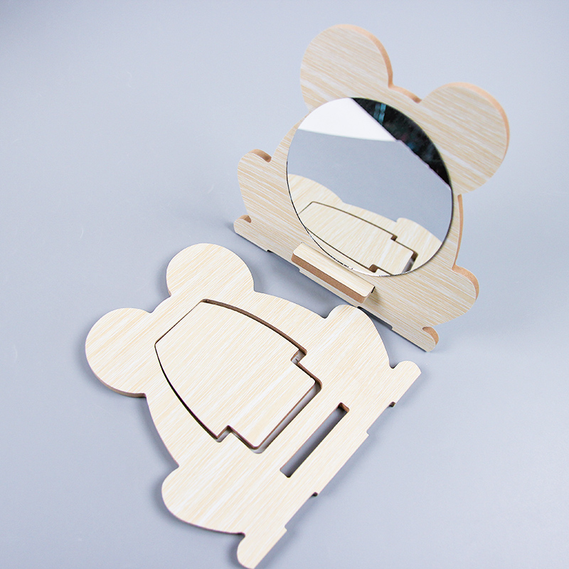 0193 Wooden Frog Makeup Mirror - Image 2
