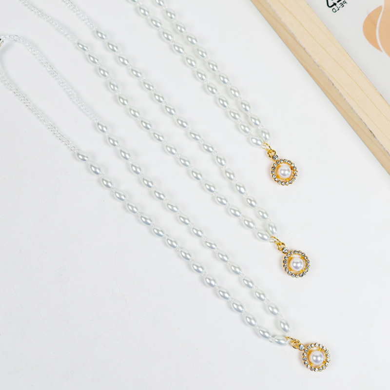 New Style Pearl Rhinestone Necklace - Ảnh 2