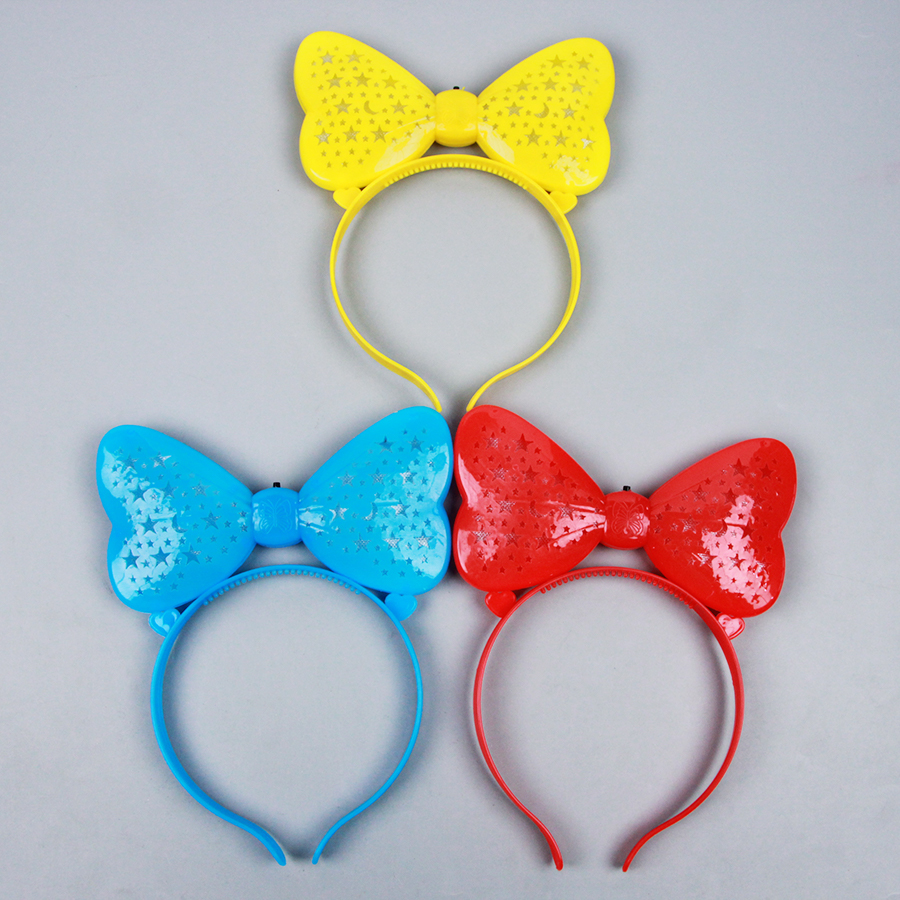 Handle Lighted Bow Tie Head Button