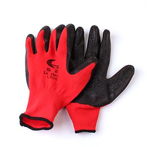Red and Black Labor Protection Rubber Gloves (840 Pairs)