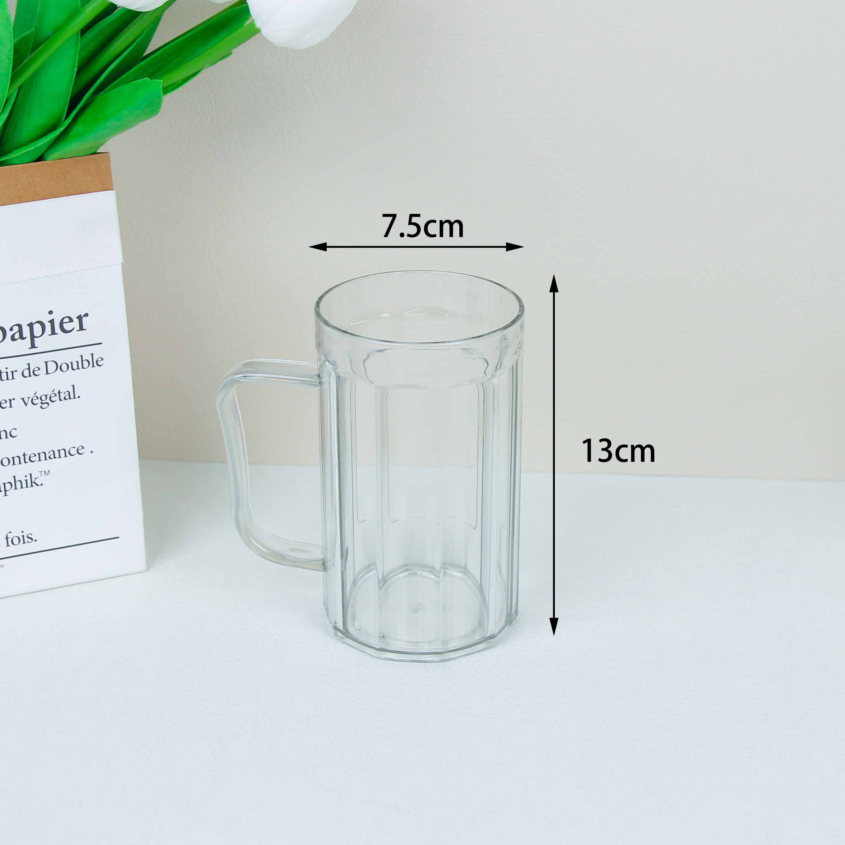 Transparent Plastic Beer Mug (120) - Image 2