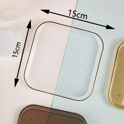 2622 Transparent Gold Plate - Image 3