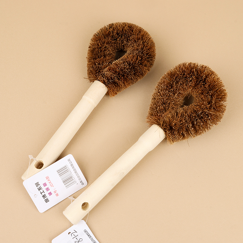Dr. Xi red brown wooden handle pot brush
