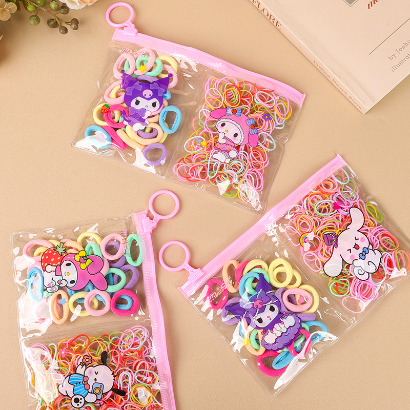 Zipper wrap cotton rubber band pull continuously combination (color)