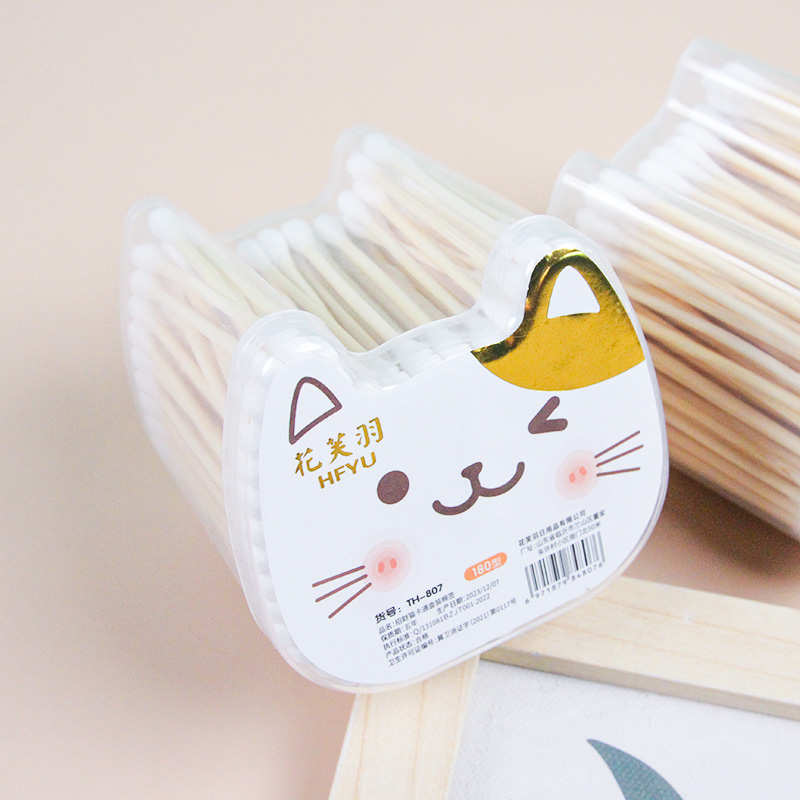 807 Wealthy Cartoon Cat Cotton Swabs