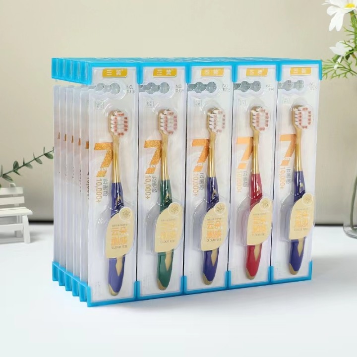 10.08 million bristled square head single toothbrush