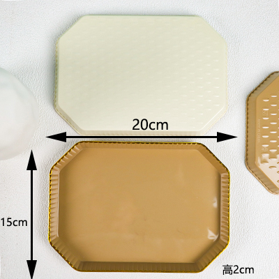 2628 Gold Rectangular Plate - 图片 3