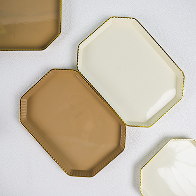 2628 Gold Rectangular Plate