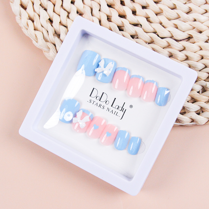 Bow Cartoon Fake Nails (Square) - Image 2