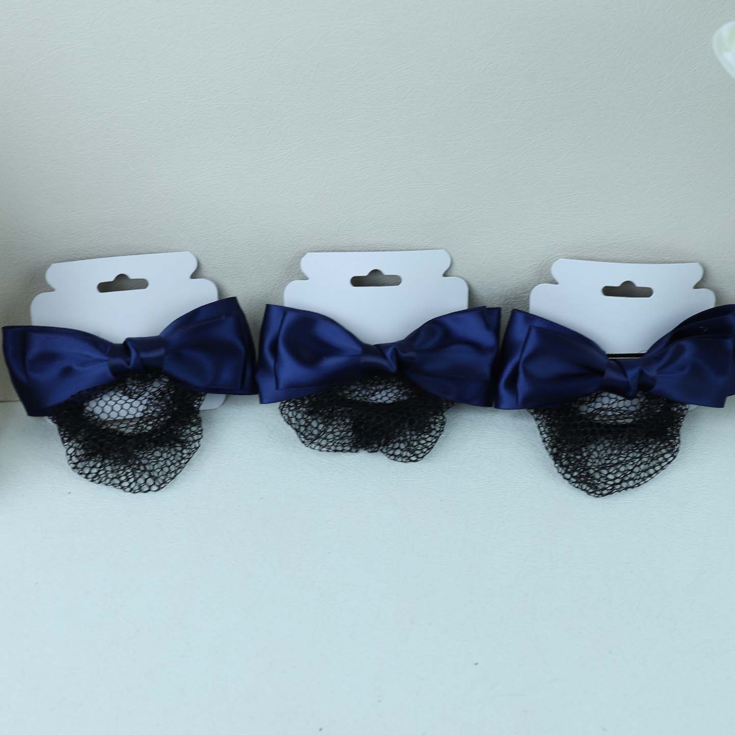 Simple Double-Layer Bow Tie Hair Net - Image 2