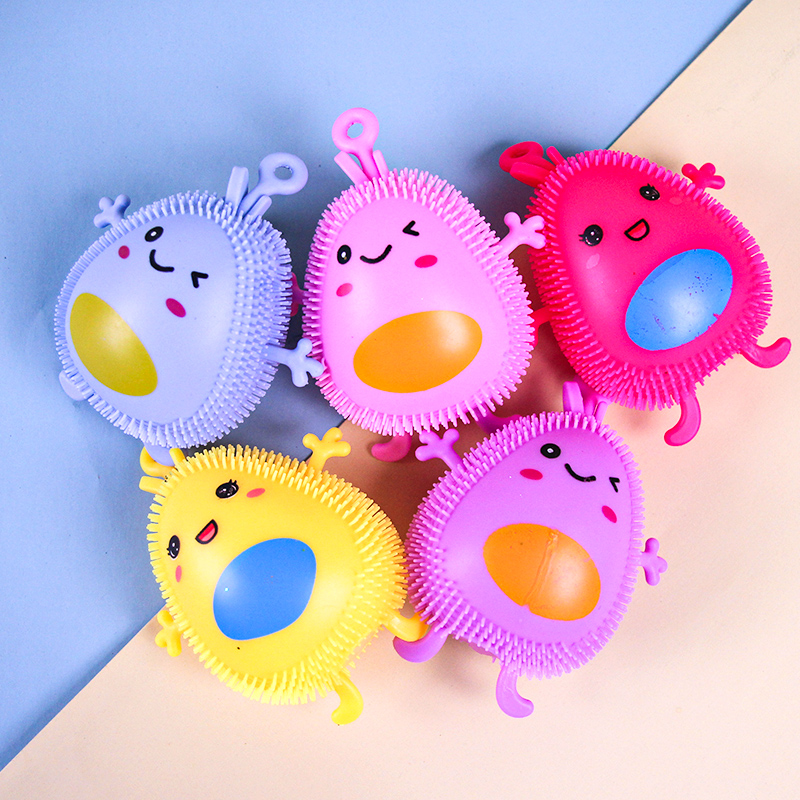 Glitter avocado fuzz ball