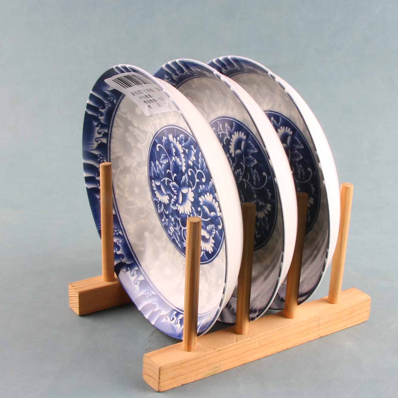 New bone china 7 inch fruit plate (blue, qualified) - 이미지 2