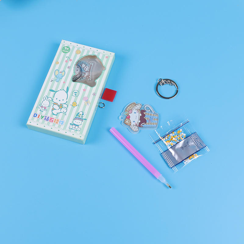 Zsh-516 Goo Card Rhinestone Painting Keychain - Image 3