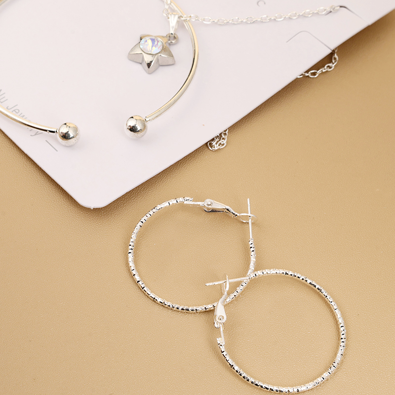 New opening bracelet necklace earrings suit - Image 2