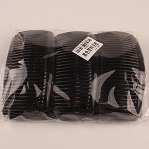 Black Plastic Hair Combs Slides Hair Clips Accessories - Image 2