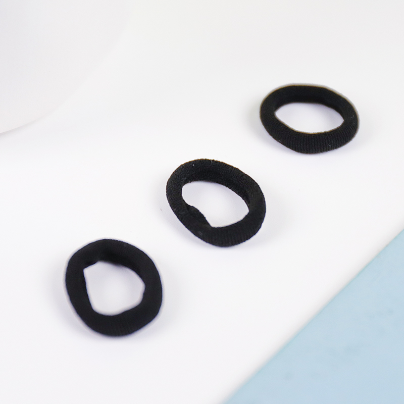 Bucket Packed Black Children'S Hair Ties (100 Pieces) - Image 2