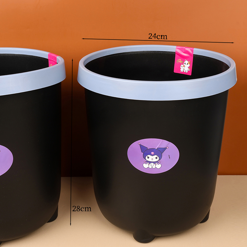 628 black pressure ring trash can