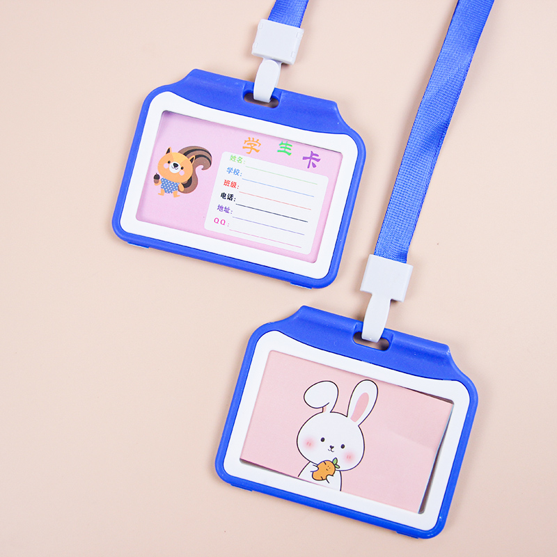 1.5 Two-Tone Long Strap Card Holder (Horizontal) - Ảnh 2