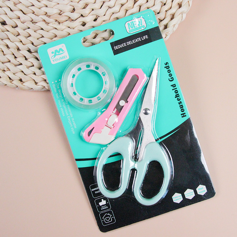 5 Inch Scissors Three-Piece Set (Colorful)