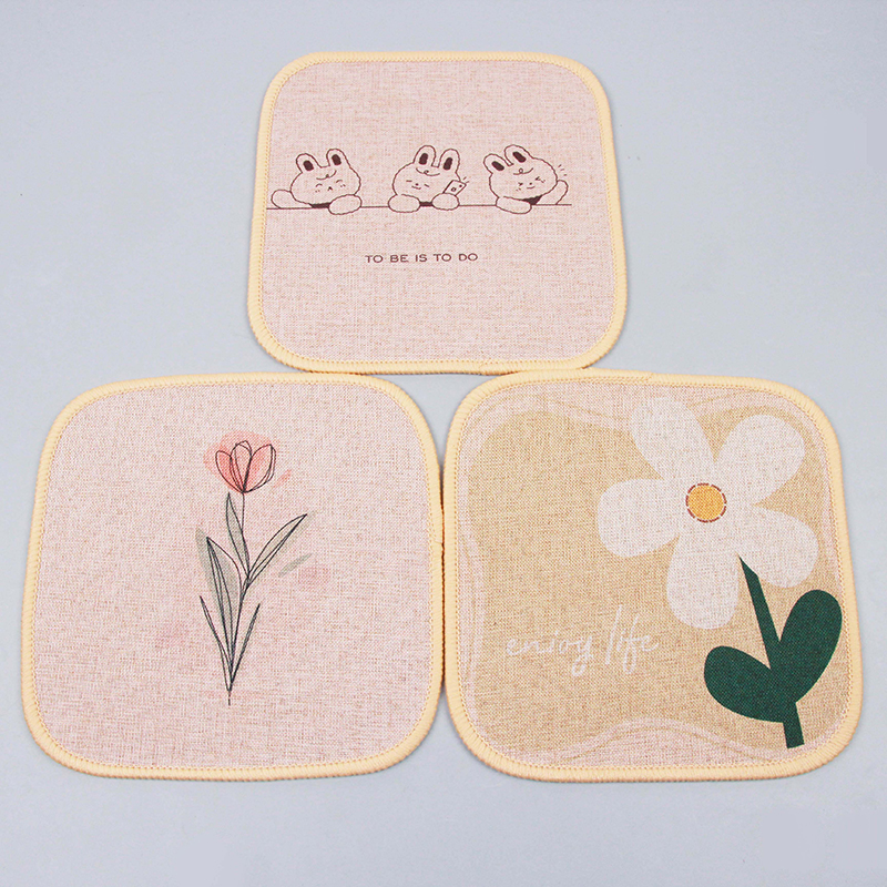 20*20 fine linen square placemat (heat insulation mat)