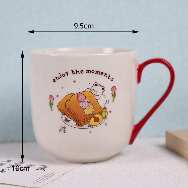 C814 Baked Flower Ceramic Cup